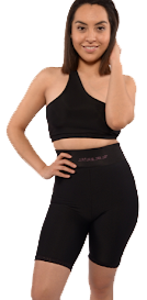 Shape wear with a 4" waistband that sits high on the ribage